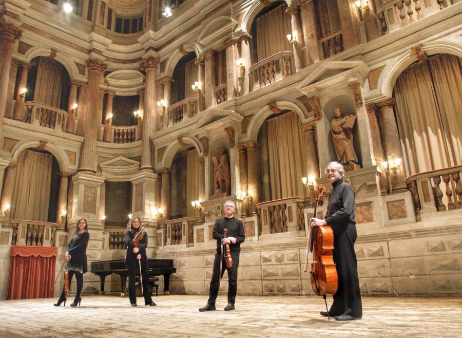 Bringen italienische Klänge nach Paderborn, das Quartett der Akademie Virgiliana in Mantua 